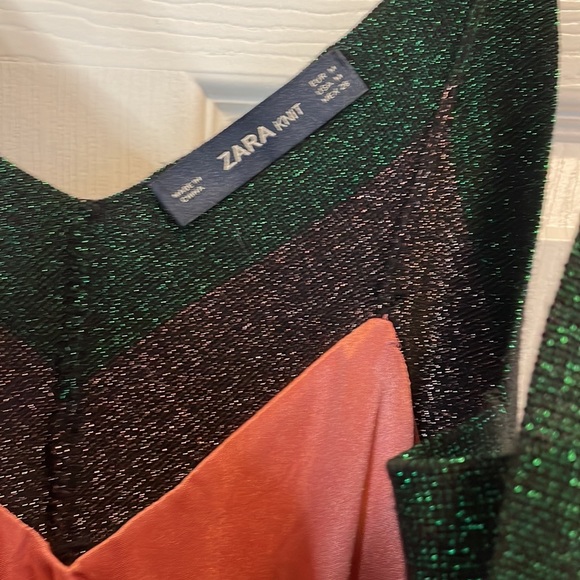 Metallic knit color blocked Maxi Dress - Picture 6 of 7